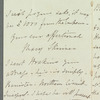 Mary Skinner to Jane Porter, autograph letter signed