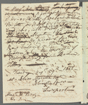Jane Porter to A. De Berg, autograph letter third person (copy)
