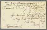 Sir James Emerson Tennent to Jane Porter, envelope (empty)