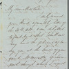 John Emerson to Jane Porter, autograph letter signed
