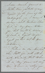 John Emerson to Jane Porter, autograph letter signed