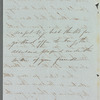 John Emerson to Jane Porter, autograph letter signed