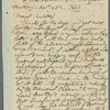 Jane Porter to Charlotte [Murchison?], autograph letter (copy; incomplete?)