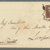 Sir James Emerson Tennent to Jane Porter, autograph letter signed