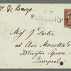 A. De Berg to Jane Porter, autograph letter signed