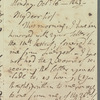 Jane Porter to unidentified recipient, autograph letter (copy)