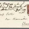 John Brodribb Bergne to Jane Porter, autograph letter signed