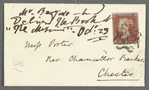 John Brodribb Bergne to Jane Porter, autograph letter signed