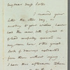 John Brodribb Bergne to Jane Porter, autograph letter signed