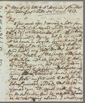 Jane Porter to Mr. [Mor---?], autograph letter signed (copy)