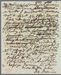 Jane Porter to Mr. [Mor---?], autograph letter signed (copy)