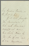 Josiah Forshall to Jane Porter, autograph letter signed