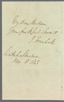 Josiah Forshall to Jane Porter, autograph letter signed