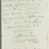 Jos. P. Warton to William Ogilvie Porter, autograph letter signed