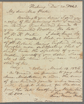 Anna Middleton to Jane Porter, autograph letter signed