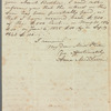 Anna Middleton to Jane Porter, autograph letter signed