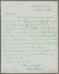 George Henry Virtue to Jane Porter, autograph letter signed