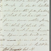 M. Hughes to Jane Porter, autograph letter signed