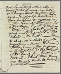 Jane Porter, autograph memo