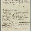 Jane Porter, autograph memo