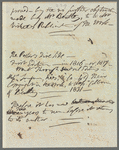 Jane Porter, autograph memo