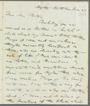 Charles Kelsall to Jane Porter, autograph letter signed