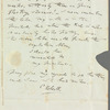 Charles Kelsall to Jane Porter, autograph letter signed
