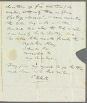 Charles Kelsall to Jane Porter, autograph letter signed