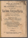 Modo de Ofrecer los Sagrados Misterios del Santisimo Rosario de Ntra. Sra. La Sma. Virgen María