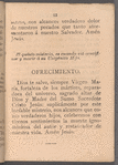 Modo de Ofrecer los Sagrados Misterios del Santisimo Rosario de Ntra. Sra. La Sma. Virgen María