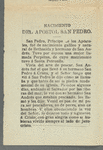 Oracion y Alabanzas dedicadas a la sombra del Primer Pontifice Cristiano al  Apóstol Señor San Pedro