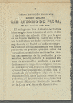 Oracion á San Antonio de Padua