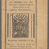 Dia Primero del Año Para Dar Gracias Bajo la Invocacion de la Divina Providencia.