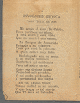 Dia Primero del Año Para Dar Gracias Bajo la Invocacion de la Divina Providencia.