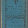 Importante Cuadernillo Llegado de La Santa Casa de Roma. Oración de Pio IX