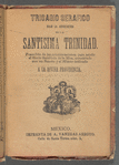 Trisagio Serafico Bajo la Advocacion de la Santisima Trinidad