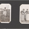 Edith Wynner showing her stocking ; Georgia Lloyd and Edith Wynner eating watermelon
