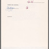 Rider to performance agreement, signed by Lou Reed