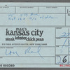 Receipt and bill from Max's Kansas City, signed by Lou Reed