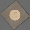 Portrait of a woman in circle frame
