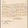 Kalkbrenner, Friedrich: Letter to "Madame"