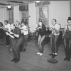 Ben Vereen, Paul Solen, Bob Fosse, Kathryn Doby, John Mineo, Ann Reinking, Richard Korthaze and Jennifer Nairn-Smith in rehearsal performing the song "Glory" for the stage production Pippin