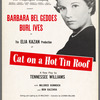 Window card for the stage production Cat on a Hot Tin Roof