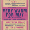 Poster for the stage production Very Warm for May