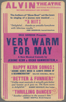 Poster for the stage production Very Warm for May