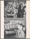 Cover of souvenir program for the stage production Bells are Ringing with inset photograph of Judy Holliday