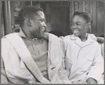 Sidney Poitier and Glynn Turman in the stage production A Raisin in the Sun