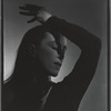 Portrait of Martha Graham with her wrist on forehead