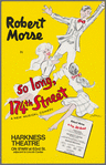 Poster for the stage production So Long, 174th Street at the Harkness Theatre