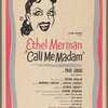 Poster for the stage production Call Me Madam at the Imperial Theatre